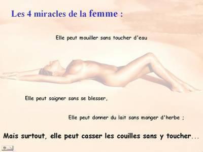 Les 4 miracles de la femme:
